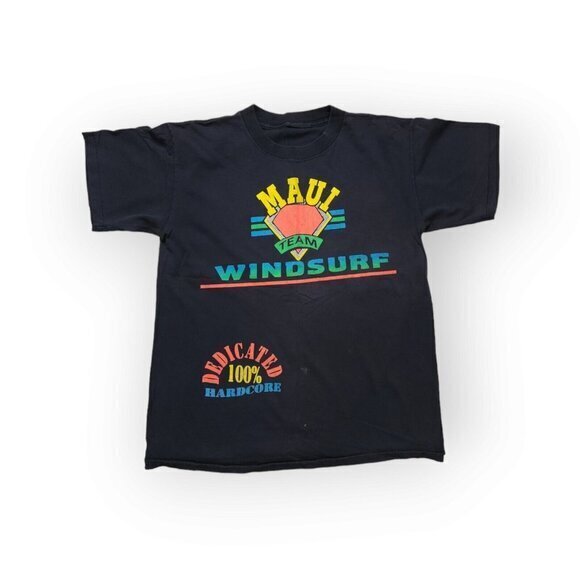 Vintage 1990 Maui Windsurf T Shirt Hawaiian Mens Large‎ Single Stitch - Picture 2 of 13